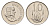 ЮАР 10 центов 1965 Ян ван Рибек (1619-1677), South Africa, легенда на африкаанс, цветок алоэ KM 68.1 никель UNC 4679-149