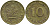 ФРГ 10 ПФЕННИГОВ 1970 J KM 108, J.383 сталь плакированная латунью 98-432