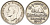 Канада 5 центов 1940 бобр, Георг VI (1937-1952) KM 33 никель 73-1155