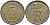 ДАНИЯ 5 ЭРЕ 1970 C; S, ФРЕДЕРИК IX (1947-1972) KM 848.1 бронза 51-1741