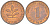 ФРГ 1 ПФЕННИГ 1974 G KM 105, J. 380 сталь плакированная медью 4181-613
