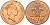 Великобритания 2 пенса 1988 Елизавета II (1952-2022) KM 936, Spink 4376 (C3) бронза 4593-842