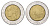 Италия 500 лир 1988 R, Квиринальский дворец в Риме KM 111 биметалл 4704-956