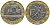 Франция 10 франков 1990 тип Гений Бастилии KM 964.1, Le Frank 375.5 биметалл 51-5616