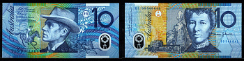 Австралия 10 долларов 1993 Pick 52 a полимер UNC (пресс) 8608-23-3-1