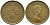 Гонконг 50 центов 1980 Елизавета II (1952-) KM 41 никель латунь 3336-1155