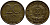 ГДР 20 пфеннигов 1969 А, первый год KM 11 латунь UNC 4398-814