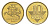Литва 10 центов 1999 KM 106 никель латунь UNC 4632-613