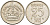 Швеция 25 эре 1956 TS, Густав VI Адольф (1950-1973) KM 824 серебро 116-1145