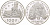 Франция 100 франков - 15 экю 1991 Декарт KM 1002 серебро PROOF 1074-6-63