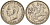Греция 20 драхм 1960 Павел I (1954-1965), Селена, богиня Луны KM 85 серебро 4390-1252