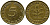ФРГ 5 ПФЕННИГОВ 1950 J KM 107, J.382 сталь плакированная латунью 4387-566