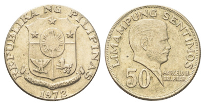 Филиппины 50 сентимо 1972 KM 200 медь цинк никель 4706-831