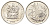 ЮАР 20 центов 1971 KM 86 никель PROOF 4620-546