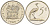 ЮАР 5 центов 1989 герб, райский журавль KM 84 никель PROOF 4525-634