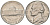 США 5 центов 1970 D, Джефферсон KM A192 медно-никель 192-1049