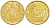 Франция 20 евроцентов 2001 KM 1286 латунь UNC 4544-623