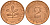 ФРГ 2 пфеннига 1995 D J.381a, KM 106a сталь плакированная медью    4598-936