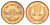 Япония 10 йен 2012 Yr. 24, Акихито (Хэйсэй) (1989 - 2019) Y 97 бронза UNC 4629-811
