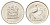 ЮАР 5 центов 1970 герб, райский журавль KM 84 никель UNC 4696-953