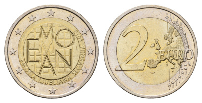 Словения 2 евро 2015 2000 лет каструму Эмона KM 122 биметалл aUNC 4693-1242