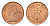 Великобритания 1/2 пенни 1975 Елизавета II (1952-2022) KM 914, Spink 4239 бронза UNC 4697-914