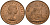 Великобритания 1 пенни 1967 Елизавета II (1952-2022) KM 897, Spink 4157 бронза UNC 4149-1145