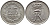 ДАНИЯ 25 ЭРЕ 1961 C; S, ФРЕДЕРИК IX (1947-1972) KM 850 медно-никель UNC 4398-944