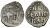 Великое Княжество Московское денга 1535 - 1547 Иван IV Васильевич, Московский монетный двор, 0,36 грамм ГиК №21 серебро 262-1132