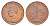 Гамбия 5 бутутов 1971 год-тип KM 9 бронза UNC 4651-849