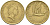 Новая Зеландия 2 доллара 1990 Елизавета II (1952-2022), большая белая цапля KM 79 алюминиевая бронза 4126-1215