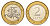 Литва 2 лита 2002 KM 112 биметалл UNC 4364-1756