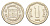Югославия 1 динар 1993 KM 154 медь цинк никель UNC 4659-811