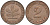 ФРГ 2 ПФЕННИГА 1970 J KM 106a, J.381a сталь плакированная сталь плакированная медьюю 75-439