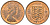Джерси 1 новый пенни 1971 Елизавета II (1952-2022), герб KM 30 бронза aUNC 4152-823