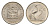 ЮАР 5 центов 1983 герб, райский журавль KM 84 никель UNC 4598-743