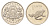 Латвия 1 лат 2010 Лягушка KM 108 медно-никель UNC 4686-1237