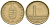 ВЕНГРИЯ 1 ФОРИНТ 1997 ВР KM 692 латунь UNC 4564-147