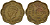 Цейлон 10 центов 1944 Георг VI (1937 - 1952) KM 118 никель латунь 4156-344