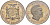 Замбия 1 квача 1974 10 лет независимости KM 17 медно-никель PROOF 00-00