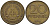 ГДР 20 пфеннигов 1969 A, первый год KM 11 латунь 92-734