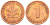 ФРГ 1 ПФЕННИГ 1982 J KM 105, J.380 сталь плакированная медью 4396-1533