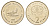 Македония 2 денара 1995 50 лет ФАО KM 6a медь цинк никель UNC 212-621