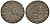 Ливония, Рига 1 шиллинг 1539 Архиепископство (1528-1539), архиепископ Томас Шонинг (1528-1539), вес 1,09 гр. серебро 1516-611