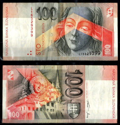 Словакия 100 крон 1997 Pick 25 b бумага 2197-10-1-2