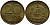 ГДР 20 пфеннигов 1969 А, первый год KM 11 латунь UNC 4395-1026