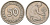 ФРГ 50 пфеннигов 1949 D KM 104 медно-никель 4164-533