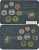 Греция евронабор из 8 монет + 1 европробник 2005-2008 в пластиковой запайке    UNC  7-5-5-09