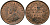 Британская Индия 1/4 анна 1936 Георг V (1910-1936) KM 512 бронза UNC 94-254