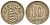 Эстония 10 центов 1931 Республика (1918-1941) KM 12 никель бронза 4615-1125